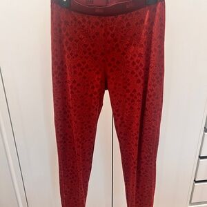 REI Kids Burgundy Patterned Thermals